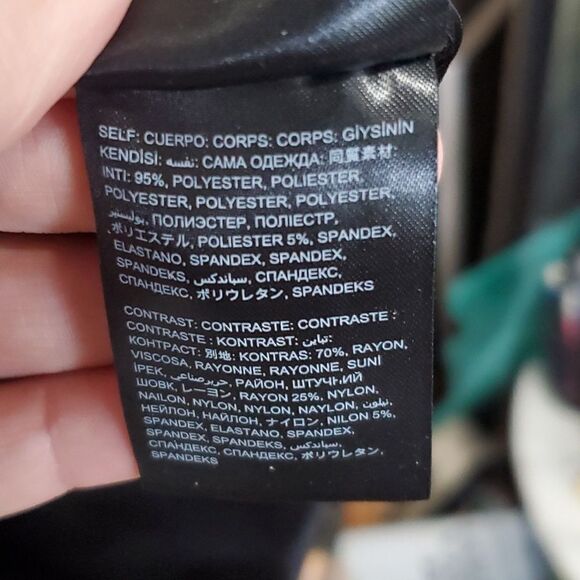 Bebe Peplum Abstract Patterned Long Sleeve Dress Size XXS - Picture 11 of 12